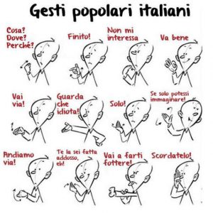 les gestes des italiens