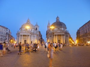 Le crépuscule à Rome