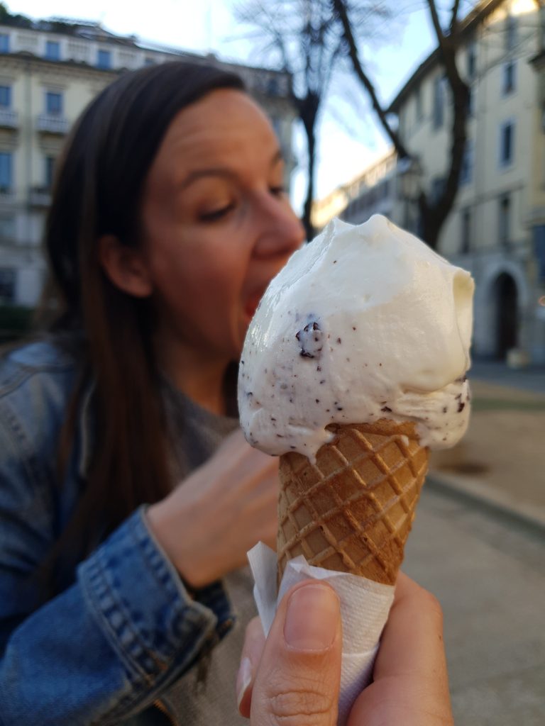 Manger une glace à Turin
