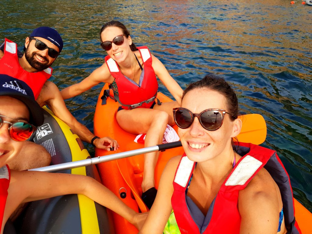 Kayak entre ami aux Cinque Terre